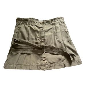 Maurice’s Button Up Skirt With Belt Green Size 16